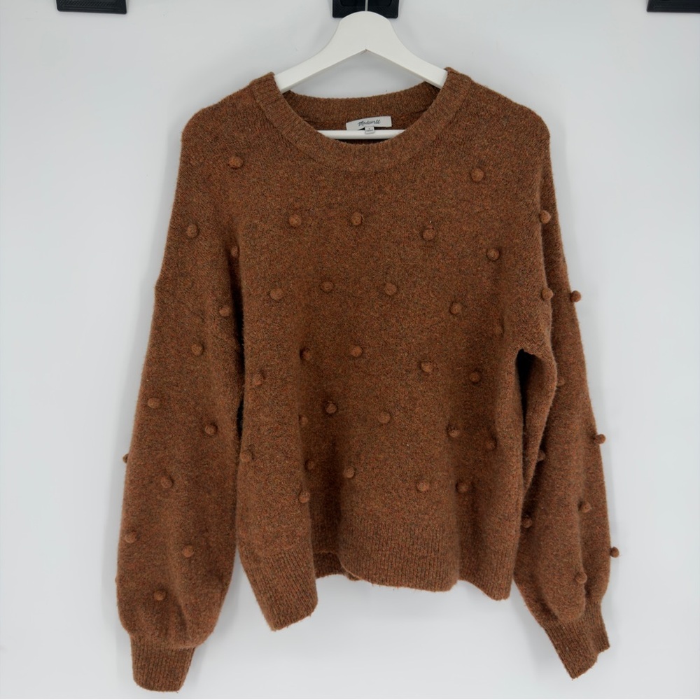 Madewell Brockton Bobble Pullover Wool Blend Sweater Small - Picture 2 of 6